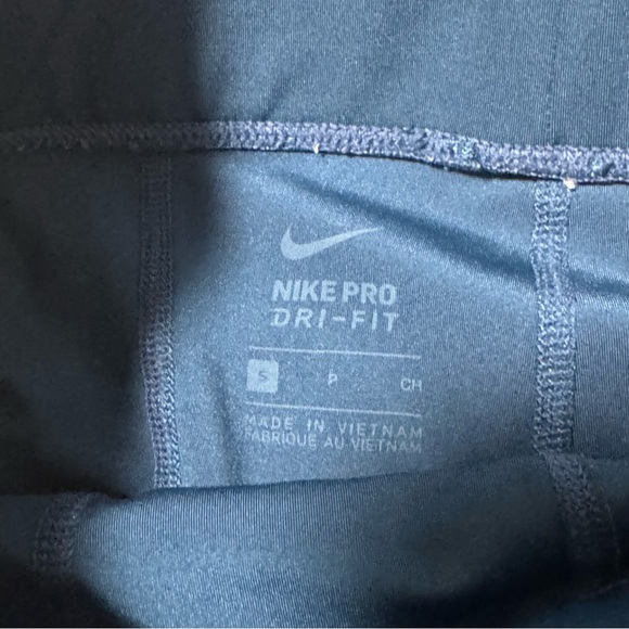 NIKE PRO Women's navy blue spandex compression shorts small - Picture 3 of 6